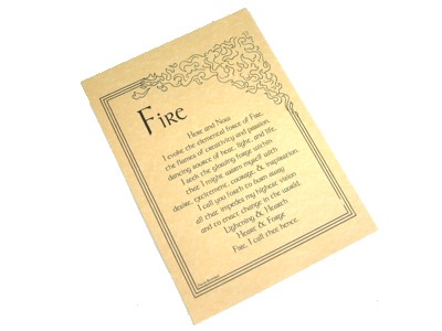 Invocation of Fire Parchment Poster